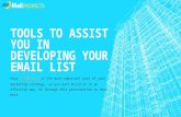 Tools to Assist you in Developing Your Email List - Mail Prospects