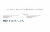 2014 - 2015 Club and Organization Handbook