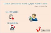 Mobile consumers avoid 13 1300 number calls, shows reports