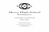 Mercy High School Course Catalog 2014-2015