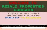 Resale properties in gurgaon