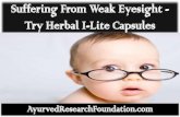 suffering from weak eyesight try herbal i lite capsules