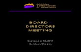 2014 Fall Board of Directors Packet