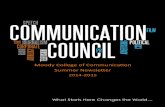 Communication Council Summer Newsletter