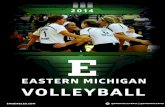 2014 Eastern Michigan Volleyball Media Guide