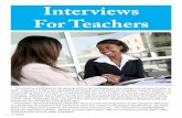 Teaching interview 2014