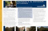 Womens and Gender Studies - Academic Brochure, Gonzaga University