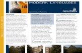 Modern Languages - Academic Brochure, Gonzaga University
