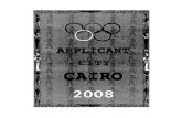 Cairo 2008 Olympic Applicant File
