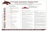 2014 Texas State Soccer Game Notes - Lamar