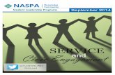 NASPA SLPKC September 2014 - Service & Civic Engagement