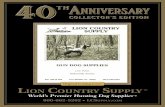 Lion Country Supply Fall/Winter 2014 40th Anniversary Catalog