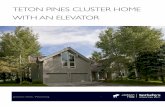 SOLD IN 2015 | Teton Pines Country Club Cluster Home with Elevator in Jackson Hole, Wyoming