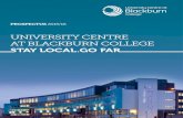 University Centre at Blackburn College Prospectus 2015