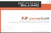 OneBill Software for Telecom Industry
