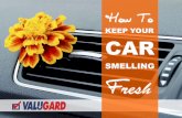 How to keep your car smelling Fresh