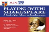 Playing (with) Shakespeare Programme
