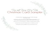 Sip and Shop - Christmas Card Sampler