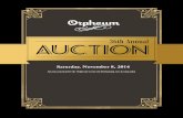 2014-15 Orpheum Theatre Annual Auction Program