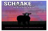 Schakke Farms - 2014 Heritage Sale