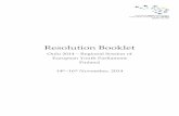 Oulu 2014 resolution booklet