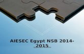 AIESEC in Egypt- NSB 2nd round Application booklet