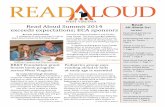 Read Aloud WV Fall 2014 Newsletter