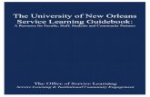 University of New Orleans Service Learning Guidebook