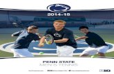 2014-15 Penn State Men's Tennis Yearbook