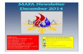 MAFA Newsletter December 2014