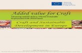 Added value for craft craft and sustainability a european research