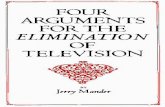 ⃝₪[jerry mander] four arguments for the elimination