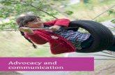 Advocacy and communication