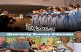Quarterly Events Calendar