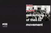 News Years Resolutions of the Movement