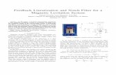 Feedback Linearization and Notch Filter for a Magnetic Levitation System (MagLev)