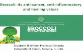 El brócoli, salud con sabor, Dra. Elizabeth Jeffery