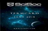 SciSoc Lent 2015 Termcard