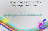 Happy valentine day sayings and sms