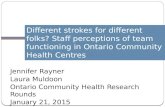 Staff perceptions of team functioning in Ontario Community Health Centres