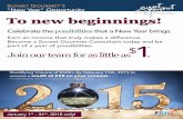 January 2015 new year opportunity to new beginnings