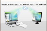 Major advantages of remote desktop service