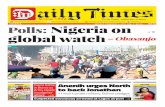 Daily Times of Nigeria Newspaper - Monday, 2nd of February 2015