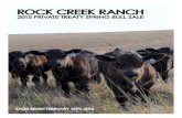 Rock Creek Ranch - 2015 Private Treaty Spring Bull Sale