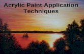 Acrylic paint application techniques
