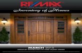 RE/MAX Rouge River 'Inventory of Homes' MARCH 2015