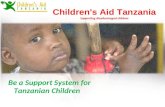 Be a support system for tanzanian children