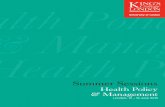 Summer Sessions: Health Policy & Management brochure