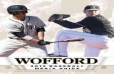 2015 Wofford Baseball Media Guide