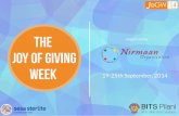 Joy Of Giving Week'14 Newsletter
